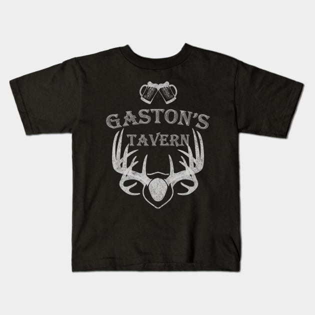 Gaston's Tavern Kids T-Shirt by shawnalizabeth